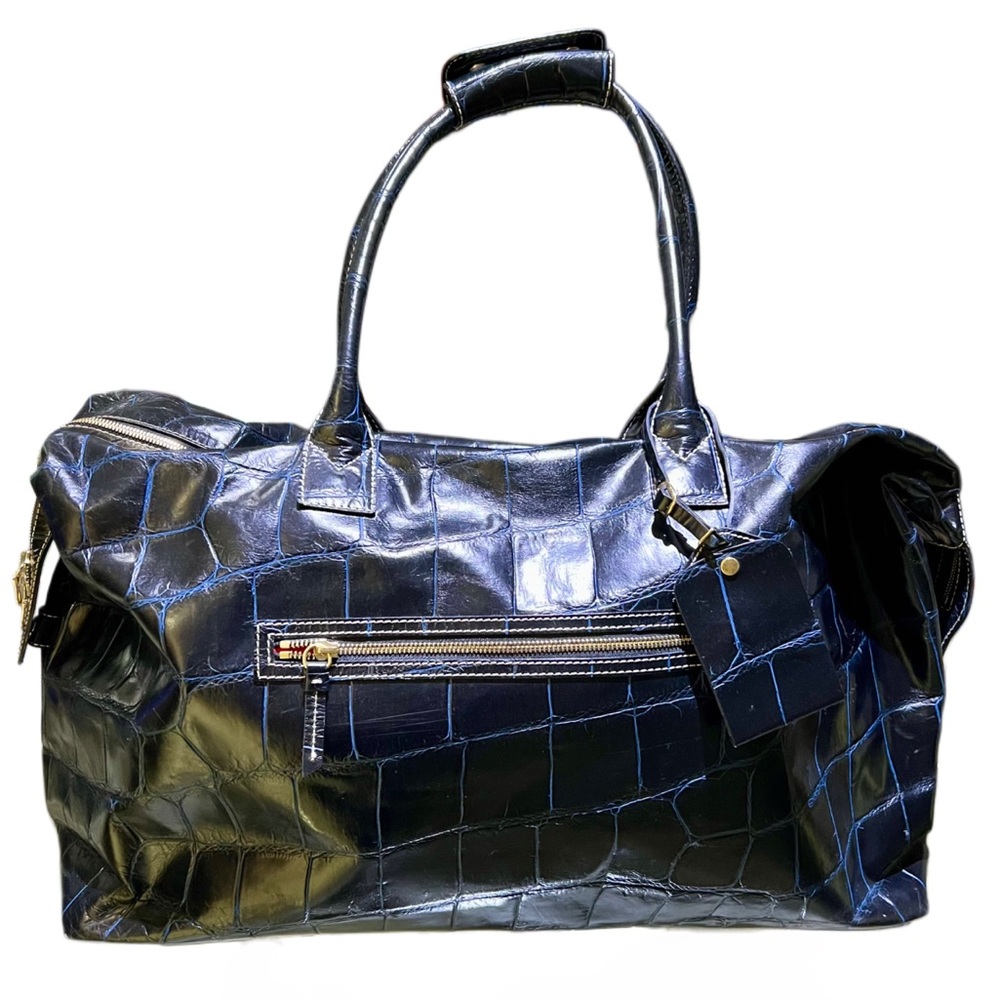 Dooney & Burke Black and Blue Duffle Bag